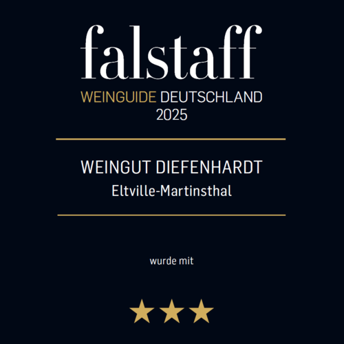 Auszeichnung Falstaff Weinguide 2025 für Weingut Diefenhardt 3 Sterne